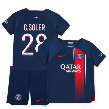 Camiseta de fútbol Paris Saint Germain 2023-24 C. Soler 28 Niño 1ª equipación Camiseta de fútbol Paris Saint Germain 2023-24 C. Soler 28 Niño 1ª equipación